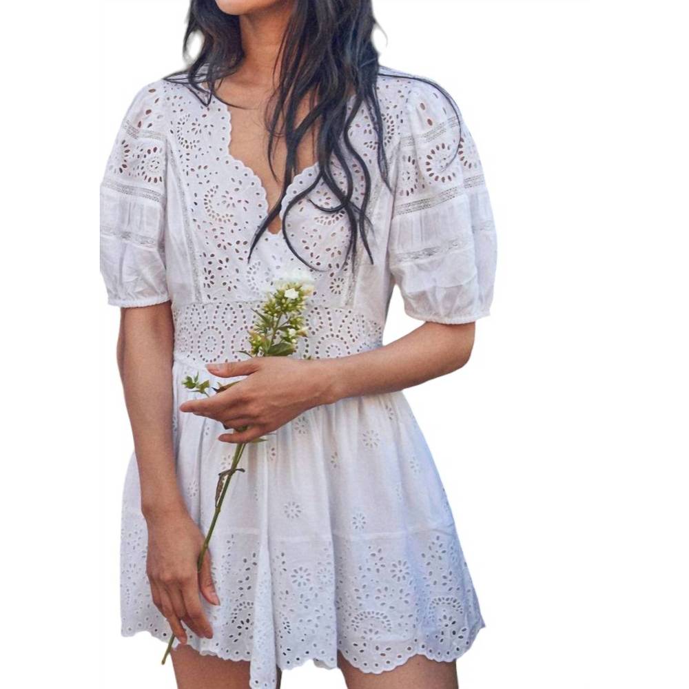 NEW LOVESHACKFANCY valente dress in antique white - Picture 2 of 4